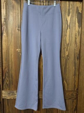 Halara Flex High Waisted Back Side Pocket Slight Flare in Cement Gray NWT